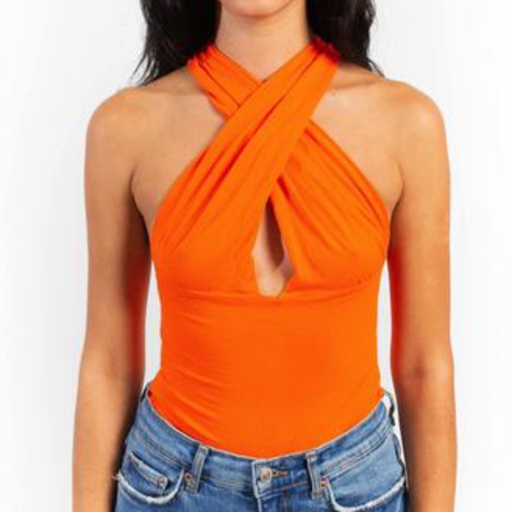 Orange Crossover Tank